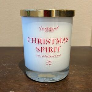 Scentsational Christmas Spirit Candle  Glass Jar 11 Oz  Soy Wax New